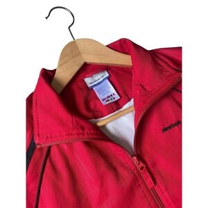 Reebok Women's   Classic  Track Jacket Full Zip Red Size Medium